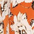 orange floral