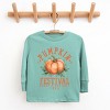 The Juniper Shop Pumpkin Festival Gourd Vibes Youth Long Sleeve Tee - XS - Seafoam - 2 of 4
