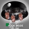 KTMBDW Vertical Steel Charcoal Smoker, Heavy Duty Double Layer Round BBQ Grill for Outdoor Cooking, Black - 3 of 4
