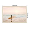 Amanti Art Surfer Cowgirl by Kathrin Pienaar Wood Framed Wall Art Print - 3 of 4
