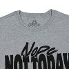 Seven Times Six Garfield Shirt Men's Nope Not Today Adult Short Sleeve Tee Gray - 3 of 3