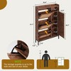Shoe Storage Cabinet with 3 Flip-Down Drawers & 4-Tier Adjustable Shelves, Space-Saving Organizer for Entryway, Front Door - 2 of 4