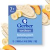 Gerber Baby Food Banana Peach Teething Wafer Baby Snack - 12ct/1.7oz Total - 2 of 4
