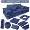 12-Piece Modular Kids Play Couch, Creative Toddler Sectional Sofa, Bedroom & Playroom Furniture for Sleeping and Reading - 3 of 4