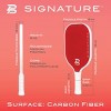 PBPRO Signature Carbon Fiber Watermelon Pickleball Paddle  - 3 of 4