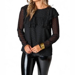 Women's Prairie Ruffle Long Sleeve Top - BUDDYLOVE - 1 of 4