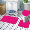Ben&Jonah Elegant 3 Piece Bath Rug Set Elegant 1 Bath Rug (18" x 30"), 1 Contour Mat and 1 Toilet Seat Cover (APX 18" x 18") - 3 of 3