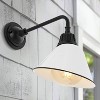 9.63" 1-Light Croydon Farmhouse Industrial LED Gooseneck Arm Outdoor Sconce - JONATHAN Y - 3 of 4