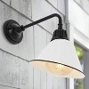 9.63" 1-Light Croydon Farmhouse Industrial LED Gooseneck Arm Outdoor Sconce - JONATHAN Y - image 3 of 4