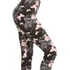 Slickblue Cropped Capri Leggings with Multi-Color Print, Banded Waist, Fitted Style Pants, Multicolor, One Size - 2 of 4