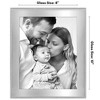 Americanflat Silver Picture Frame with Beaded-Style Detailing and Shatter-Resistant Glass - Gallery Style Frames for Tabletop or Wall Display - 2 of 4