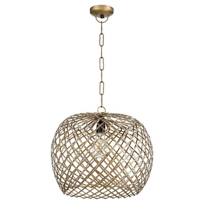 Quorum Lighting 1 - Light Pendant in  Artisans Brass