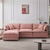 VASIP Chenille Modular Cloud Sectional Sofa - 105" L-Shaped 3-Seater with Ottoman,for Living Room,Beige - 2 of 4