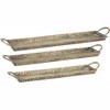HomeRoots Set of Three Gold Metal Serving Tray With Handles - 4 of 4