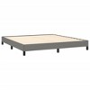 vidaXL Modern Dark Gray Fabric Bed Frame with Plywood Slats and Supportive Legs, Sized for Queen - 4 of 4