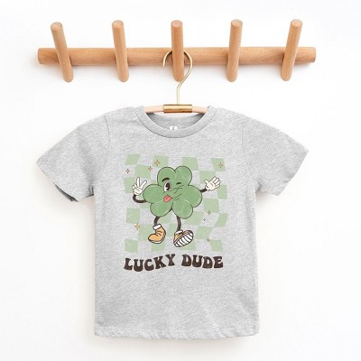 The Juniper Shop Lucky Dude Checkered Toddler Short Sleeve Tee