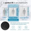 LiBa Premium Cloth Fabric Shower Curtain - Heavy Duty, Water Repellent, Hotel Style Soft Liner, Easy Clean and Machine Washable - 3 of 4