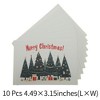 Unique Bargains Christmas Greeting Card Green Beige White 4.5x3.1 Inch 10 Pcs - 3 of 4