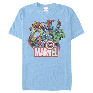 Men's Marvel Classic Hero Collage T-Shirt - 1 of 3