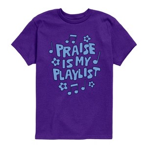 Boys' - Instant Message - Praise Is My Playlist Short Sleeve Graphic T-Shirt - 1 of 4
