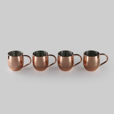 20.64oz 4ct Copper Moscow Mule Mug - Bullseye's Playground™