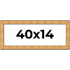PosterPalooza | Panoramic Embellished Gold Picture Frame - UV Acrylic, Foam Board Backing, Hanging Hardware - 2 of 4