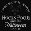 Juniors Womens Disney Hocus Pocus Just Want to Eat Halloween Candy Cowl Neck Sweatshirt - 2 of 4