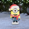 Gemmy Lighted Blow Mold Outdoor Decor Stuart w/Candy Cane 21.5" Universal, Multicolored - 2 of 4