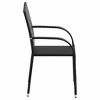 vidaXL Dining Chair Set of 6 Black PE Rattan One Size Stackable - 4 of 4