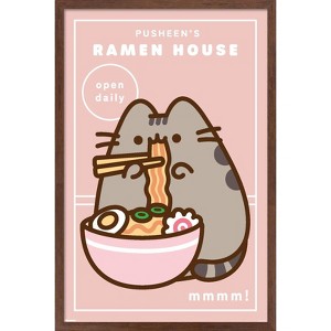 Trends International Pusheen: Bento Box - Ramen House Framed Wall Poster Prints - 1 of 4