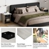 HOMLUX Modern End Table Nightstand with Storage Drawer & Display Shelf Beside Bedroom - 4 of 4
