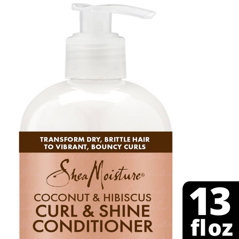 SheaMoisture Coconut & Hibiscus Curl & Shine Conditioner For Thick Curly Hair, 1 of 15