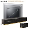 78'' Luxury Fluted TV Stand for TVs Up to 85",Faux Marble Top Media Console with 4 Drawers – The Pop Home - 3 of 4