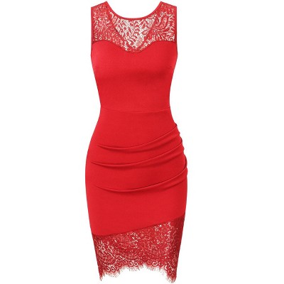 Womens Dress Round Neck Sleeveless Mini Dress for Women