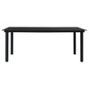 vidaXL Patio Dining Table, Black 74.8 - 2 of 4