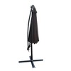 PAGED 10FT Offset Patio Umbrella Modern Market Umbrella with 8 Steel Ribs, Crank and Cross Base for Garden and Poolside - 3 of 4