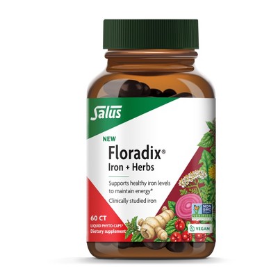 Floradix Iron + Herbs - Iron Supplement for Healthy Energy Support* - Vegan, Non-GMO, Gluten-Free, Soy-Free