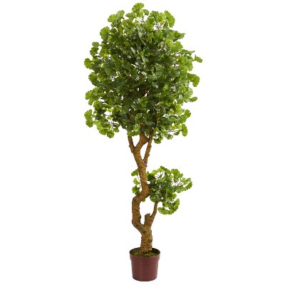 HomeStock  6 ft. Artificial Tree in Pot for Indoor/Outdoor