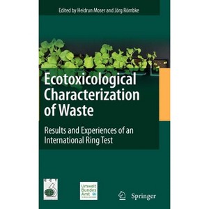 Ecotoxicological Characterization of Waste - by  Heidrun Moser & Jörg Römbke (Hardcover) - 1 of 1