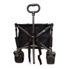 Chery Life Folding Wagon, Heavy Duty Utility Beach Wagon Cart for Sand with Big Wheels, Adjustable Handle for Shopping, Camping,Garden, Outdoor - 2 of 4