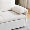 GDFStudio Uriel 65" Modern Convertible Corduroy Upholstered Sofa Bed with 2 Pillows and Side Pockets - 3 of 4