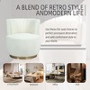 NicBex Modern Swivel Accent Chair, PU Leather Ergonomic Sofa Chair, Wood Reading Chair for Bedroom, Living Room - 3 of 4