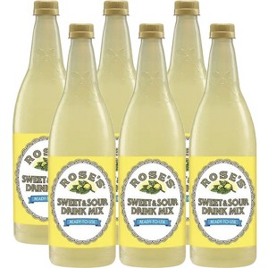 Rose’s Sweet & Sour Syrup 6 Pack 1 Liter Bottle, | Perfect for Cocktails, Beverages, and Mixers - 1 of 4