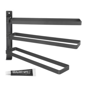 Unique Bargains Swivel Aluminum Alloy Wall Mounted Space Saving Towel Holders - 1 of 4