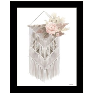HomeRoots BOHEMIAN MACRAME Black Framed Print Wall Art - 1 of 4