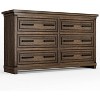 Jojoka Farmhouse 6 Drawer Dresser for Bedroom, 55” Rustic Wood Chest of Drawers - 2 of 4
