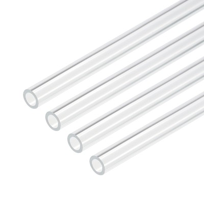Unique Bargains Lamp Lantern Water Cooling System Acrylic Round Tubes 4 Pcs 10"