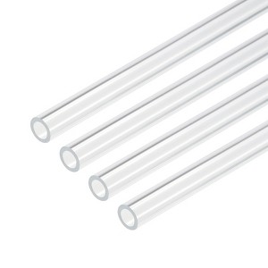 Unique Bargains Lamp Lantern Water Cooling System Acrylic Round Tubes 4 Pcs 10" - 1 of 4