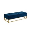 NicBex Modern 58.6" Velvet Storage Bench with Metal Base for Bedroom and Living Room - 3 of 4