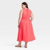 Women's Belted Gauze Midi A-Line Dress - Universal Thread™ - 2 of 3